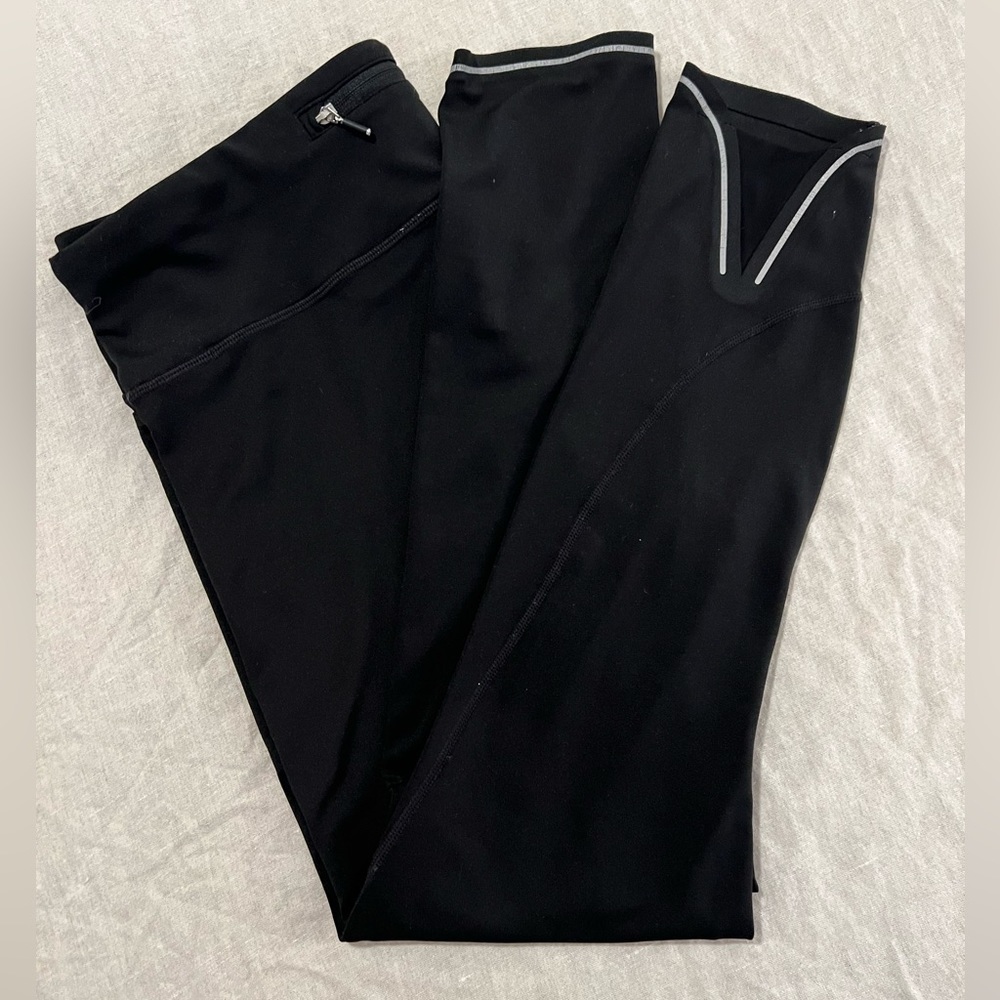 Athleta Running Leggings Medium Black Tights